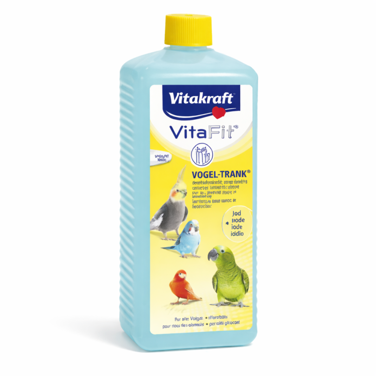 Vitakraft pitná voda pro ptáky s jódem 500 ml | minerální voda pro okrasné ptáky od ParrotPlanet.cz