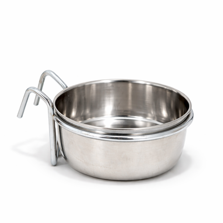 Zolux závěsná miska z nerezové oceli 0,56 l | miska do klece pro zvířata od ParrotPlanet.cz