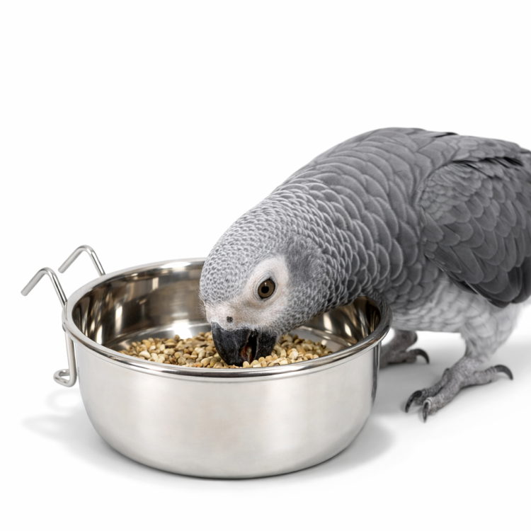 Zolux závěsná miska z nerezové oceli 0,84 l | miska do klece pro papoušky od ParrotPlanet.cz