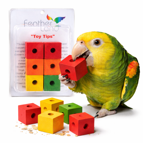 Kostki L - części zamienne do robienia zabawek dla papug DIY lub zabawka do łapki od ParrotPlanet.pl