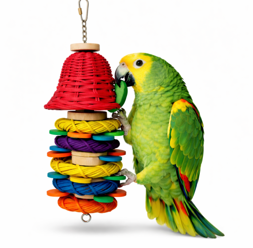 Nádherný zvonek | hračka pro všechny papoušky  od ParrotPlanet.cz