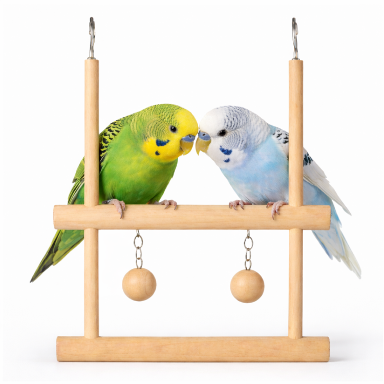 Podwójna Dzwoniąca Huśtawka - dla małych papug od ParrotPlanet.pl