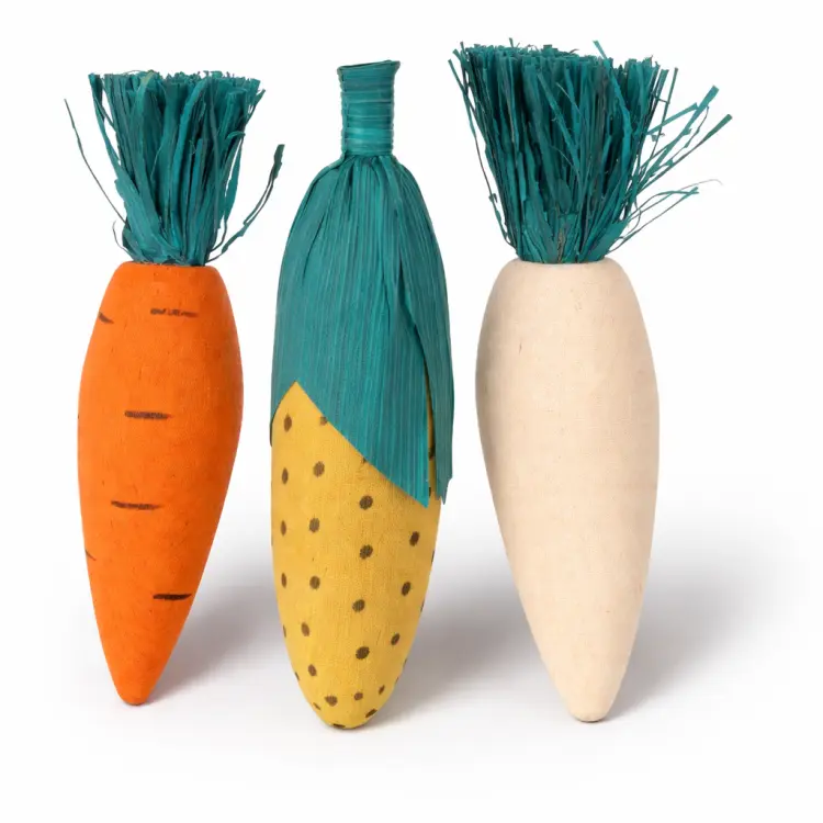 Zestaw gryzaków naturalnych 3 szt. 10 cm – gryzaki dla gryzoni i królików od ParrotPlanet.pl