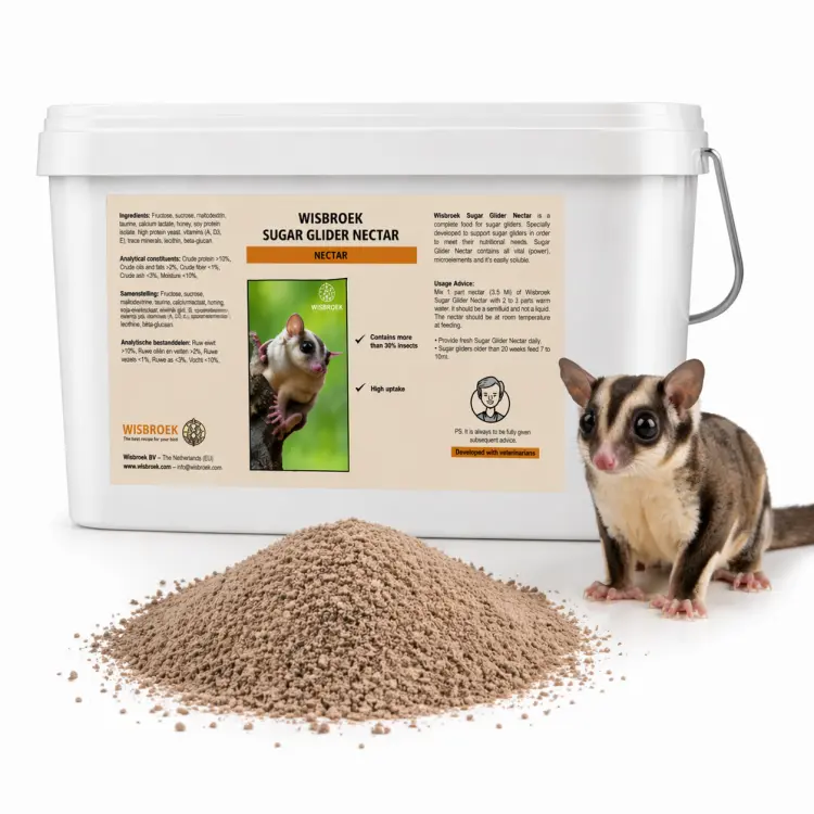 Wisbroek Sugar Glider Nectar – pełnoporcjowa karma dla lotopałanek, opakowanie  3kg  od ParrotPlanet.pl