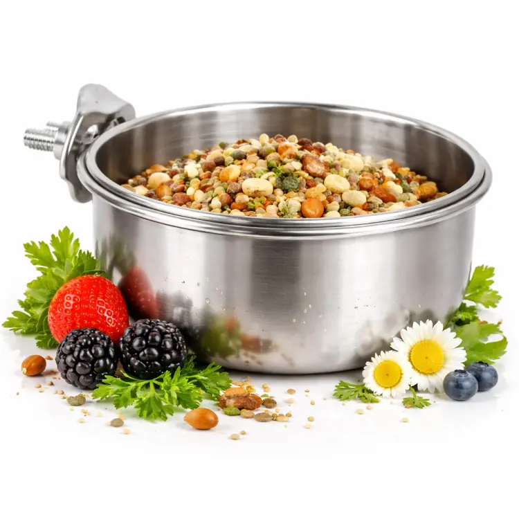 DUVO+ miska przykręcana do klatki dla papug 15 cm 890 ml od ParrotPlanet.pl