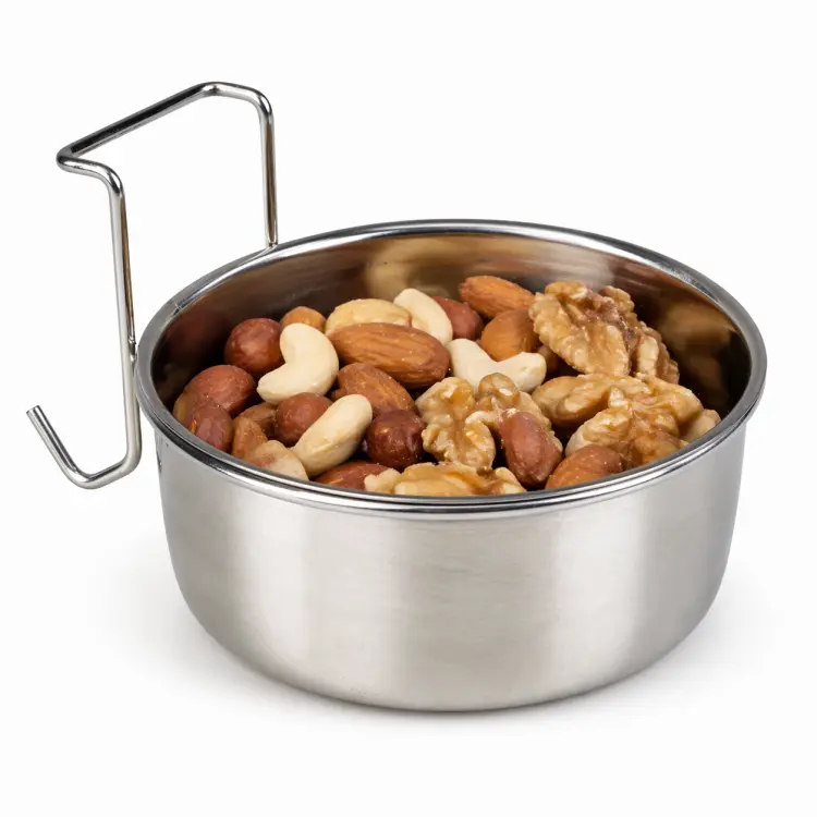 DUVO+ závěsná miska pro papoušky M 590 ml | 12 cm | Praktická miska do klece ParrotPlanet.cz