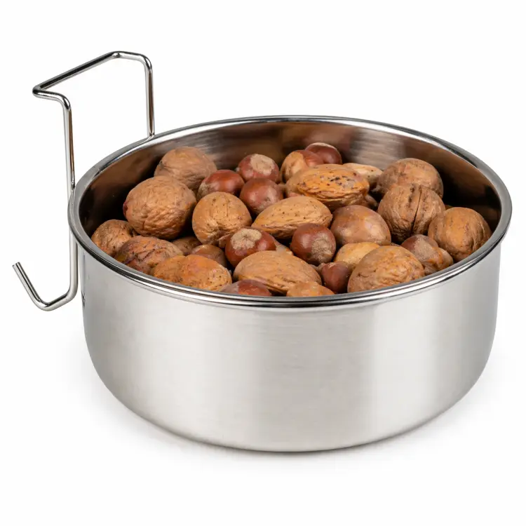 DUVO+ závěsná miska pro papoušky L 890 ml | 15 cm | Velká a stabilní miska do klece ParrotPlanet.cz