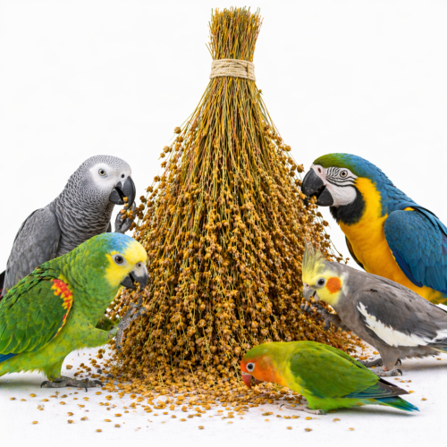 Tivo Len w kłosach do chrupania dla wszystkich papug 150g od ParrotPlanet.pl