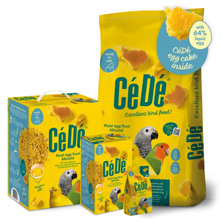 CéDé EGG FOOD MOIST ALLROUND 1 kg Vlhké vaječné krmivo pro okrasné ptáky   od ParrotPlanet.cz