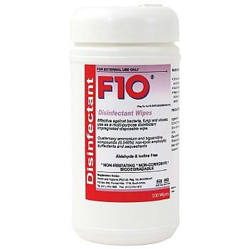 F10 Disinfectant Wipes – vlhčené ubrousky na dezinfekci rukou – 100 ks od ParrotPlanet.cz