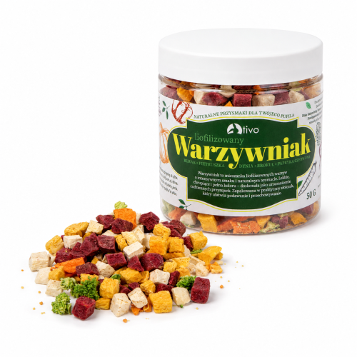 Warzywniak – křupavá lyofilizovaná zelenina pro papoušky 50 g ParrotPlanet.cz