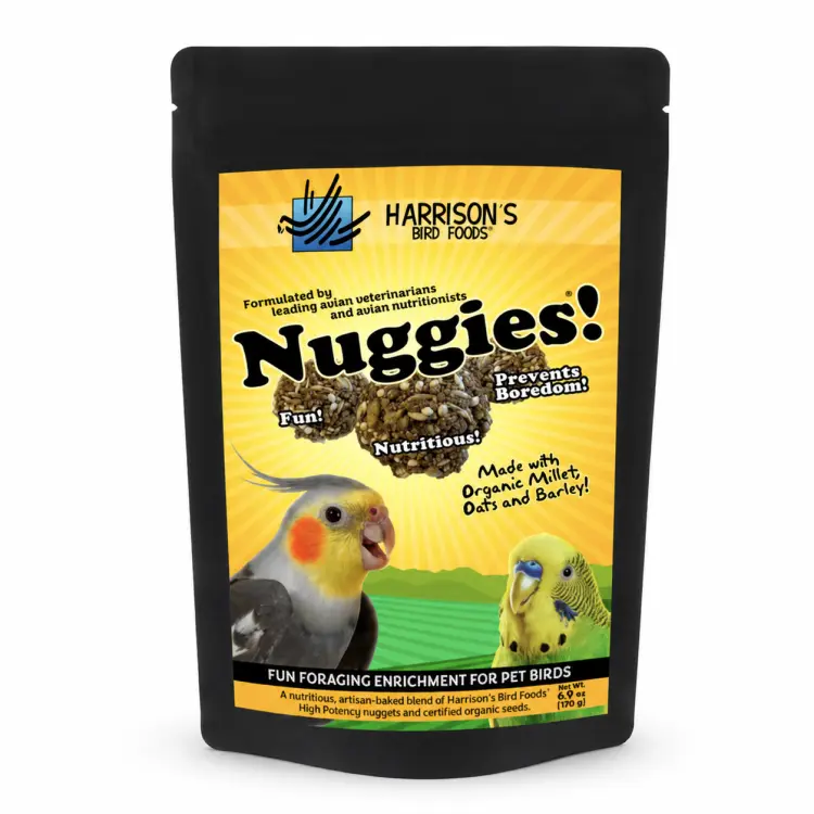 Harrison’s Nuggies 196 g – zdravá odměna a tréninkový pamlsek pro papoušky ParrotPlanet.cz