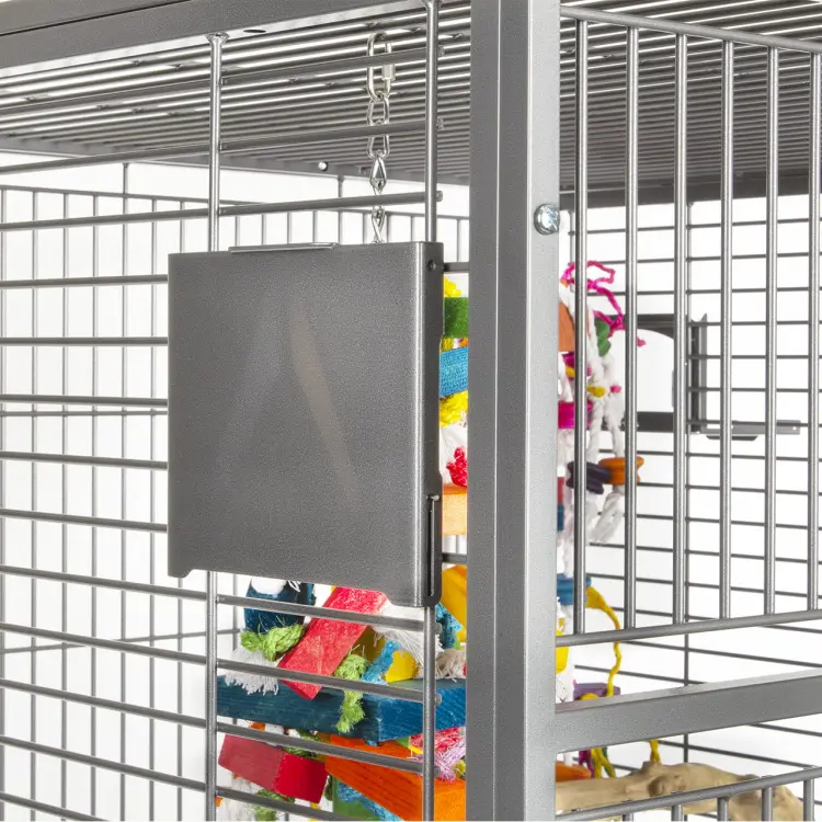 Klec pro papoušky Montana Arkansas II Platinum světlá – klec pro všechny velké a středně velké druhy papoušků ParrotPlanet.cz