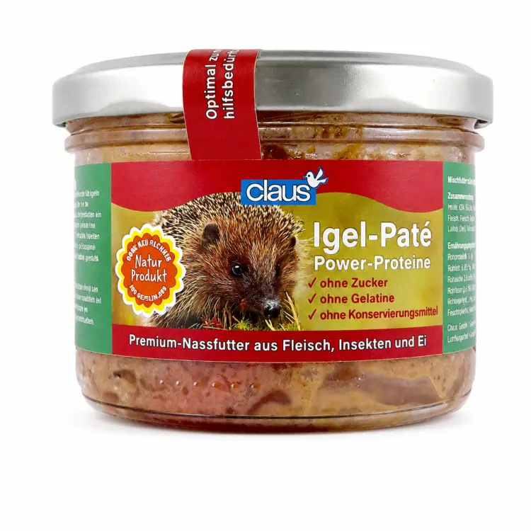Claus Igel-Paté – mokré krmivo pro ježky s masem, hmyzem a vejcem, 190 g ParrotPlanet.cz
