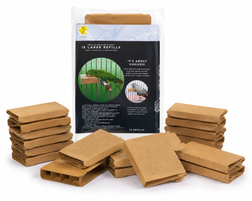 Creative Foraging Systems – kartonové náplně pro papoušky, Large, 15 ks.od ParrotPlanet.cz