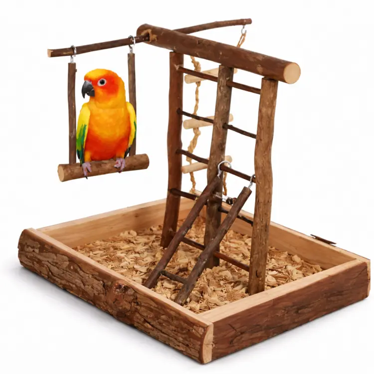 Dřevěné hřiště - pro malé papoušky  od ParrotPlanet.cz