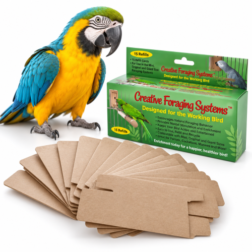 Creative Foraging Systems – kartonové náplně pro papoušky, 15 ks od ParrotPlanet.cz