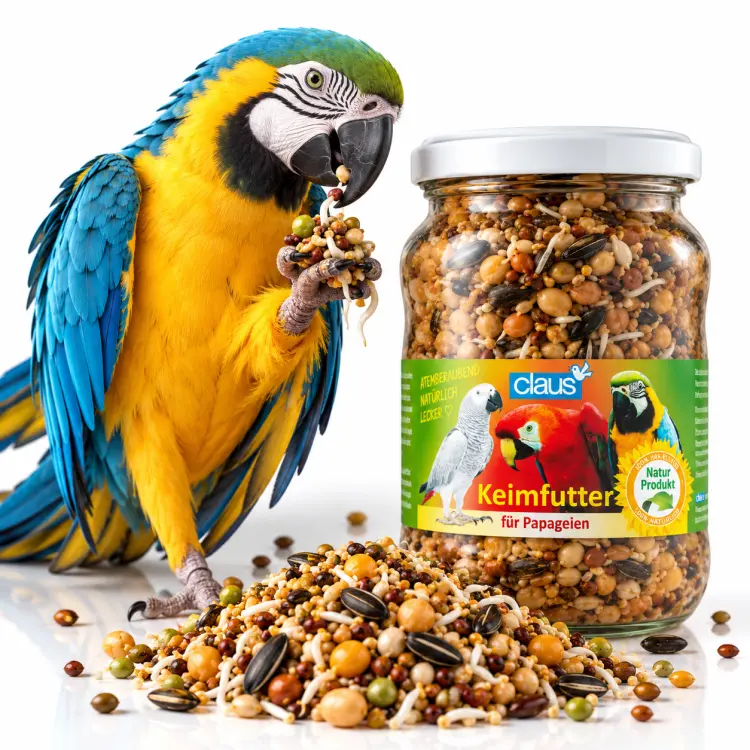 Claus Keimfutter – přírodní předklíčená semena pro velké papoušky 370 ml od ParrotPlanet.cz
