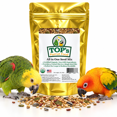 TOP'S All In One Soak Mix – bio směs semen k namáčení a klíčení pro papoušky – 453 g od ParrotPlanet.cz