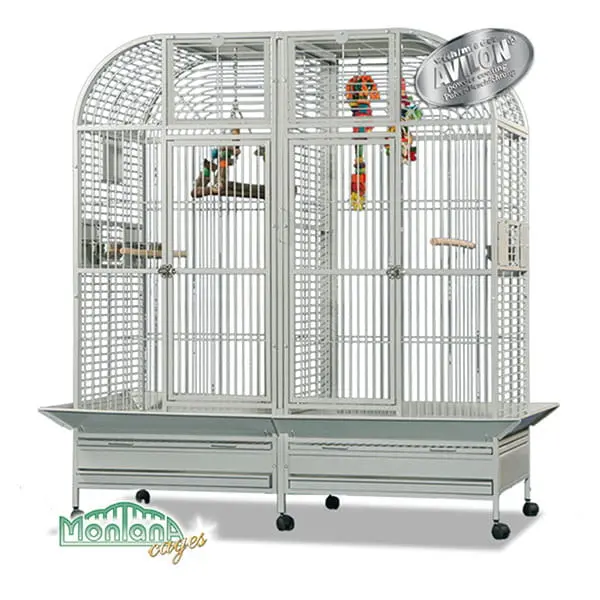 Montana XXL Palace antracitová – extra velká klec pro velké papoušky od ParrotPlanet.cz