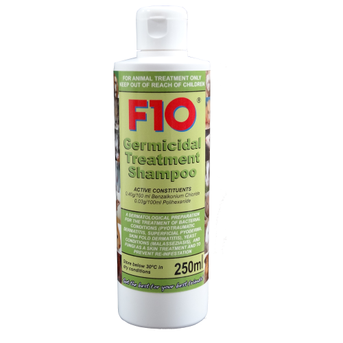 F10 Germicidal Treatment Shampoo 250 ml – antibakteriální šampon 250 ml od ParrotPlanet.cz