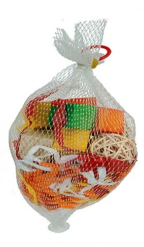 Sada pro montáž a doplnění hraček II – náhradní díly pro výrobu hraček pro papoušky DIY nebo hračka do tlapky od ParrotPlanet.cz