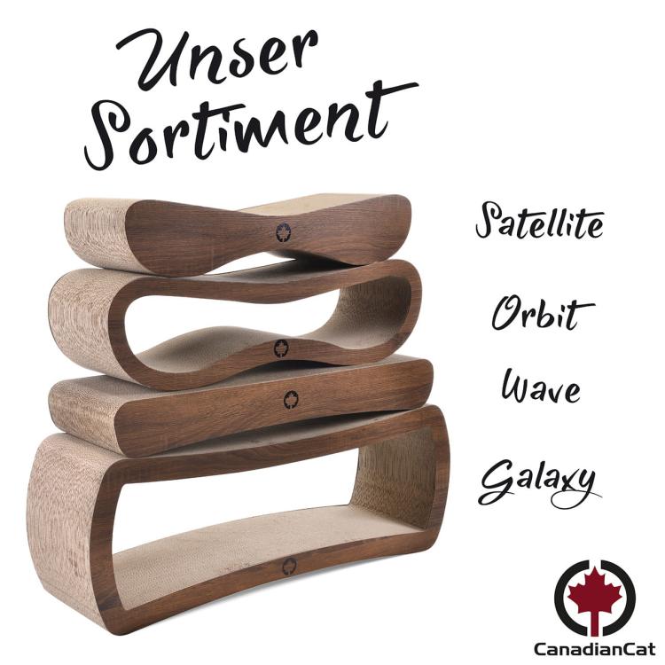 ORBIT 2.0. | Škrabadlo pro KOČKY | Canadian Cat | světlý ořech od ParrotPlanet.cz