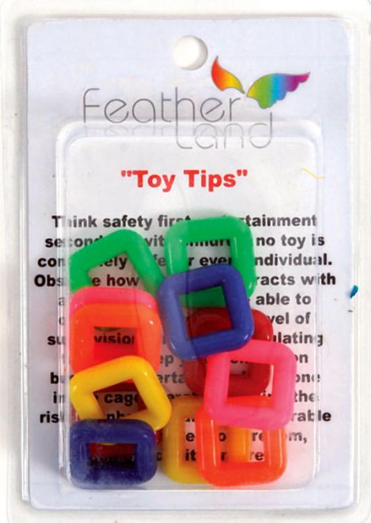 Plastové kroužky DIY | Velké náhradní díly pro hračky pro papoušky DIY | Hračka na tlapku od ParrotPlanet.cz