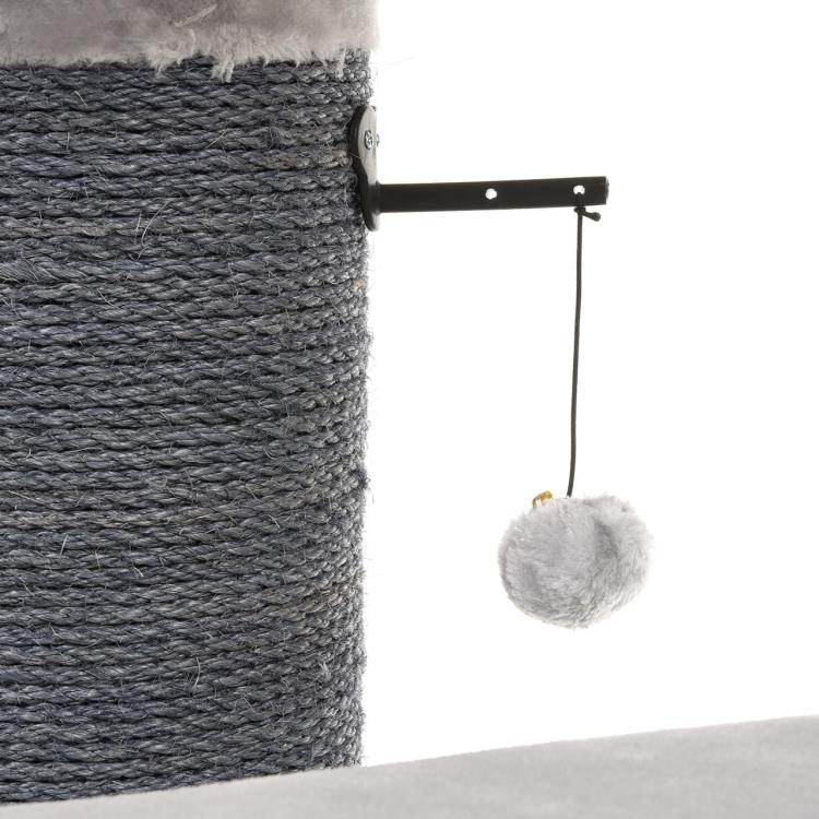 LONDON XXL – škrabadlo a pelíšek pro kočky Canadian Cat – pro velké kočky – světle šedé od ParrotPlanet.cz