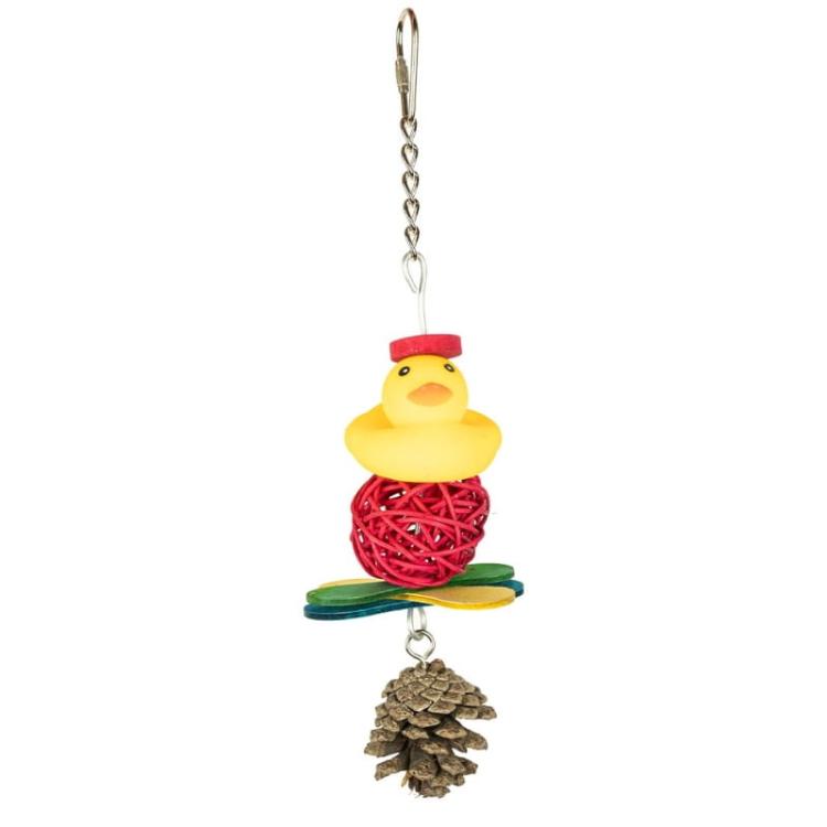 Super kachna se SzySzunią – hračka pro střední a malé papoušky od ParrotPlanet.cz