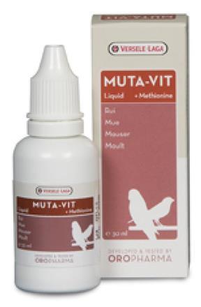 Versele Laga Oropharma Muta-vit Liquid 30 ml vitamínový přípravek pro ptactvo v období pelichání od ParrotPlanet.cz