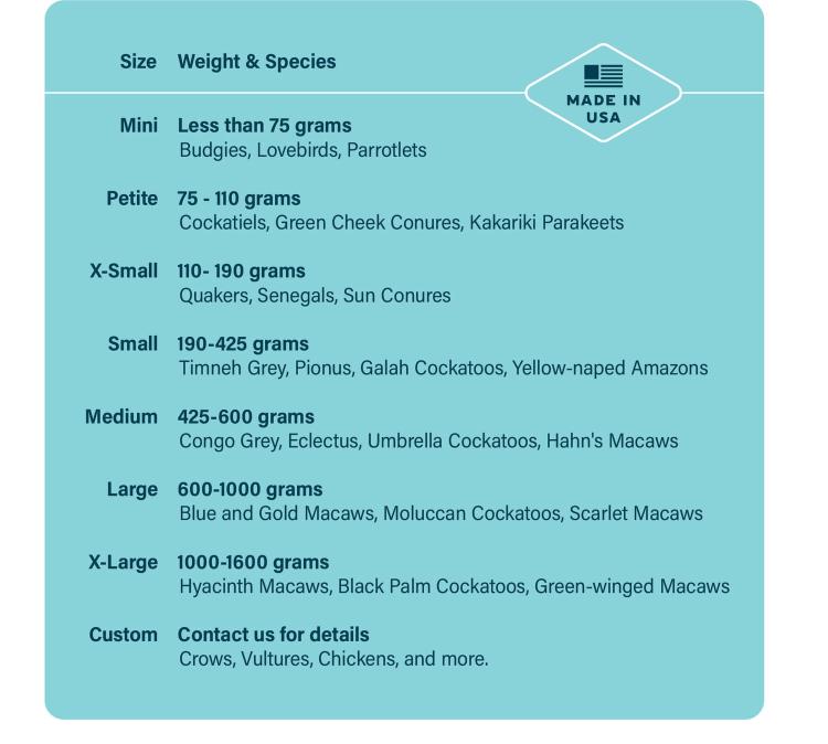 Postroje pro papoušky Aviator L Černé od ParrotPlanet.cz