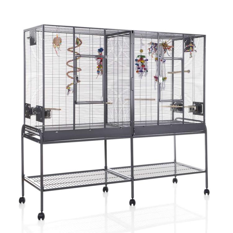 Klec pro papoušky Montana New Madeira Duble – dvojitá tmavá od ParrotPlanet.cz