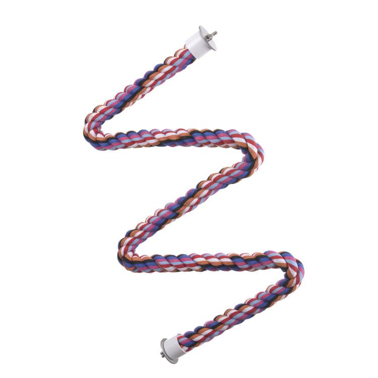 Tyč Spirálová bavlněná Zig Zag III Velikost S – pro malé papoušky od ParrotPlanet.cz