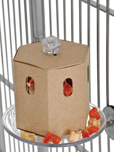 Bufet v krabici – hračka pro papoušky – učení se krmení od ParrotPlanet.cz