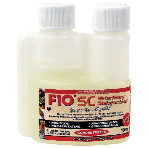 F10 Super Concentrate 100 ml – dezinfekční koncentrát používaný u papoušků od ParrotPlanet.cz