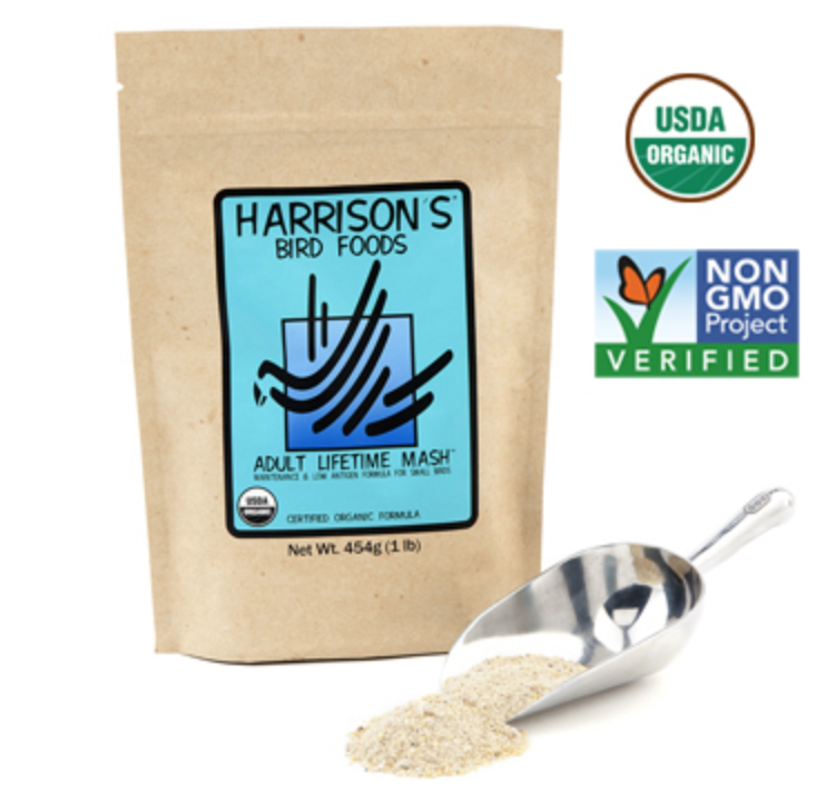 Harrison`s Adult Lifetime Mash 450 g - pro každodenní krmení malých ptáků od ParrotPlanet.cz