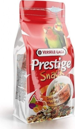 Versele Laga Prestige Snack Parakeets 125 g – pamlsek s piškoty a ovocem pro střední a velké papoušky od ParrotPlanet.cz