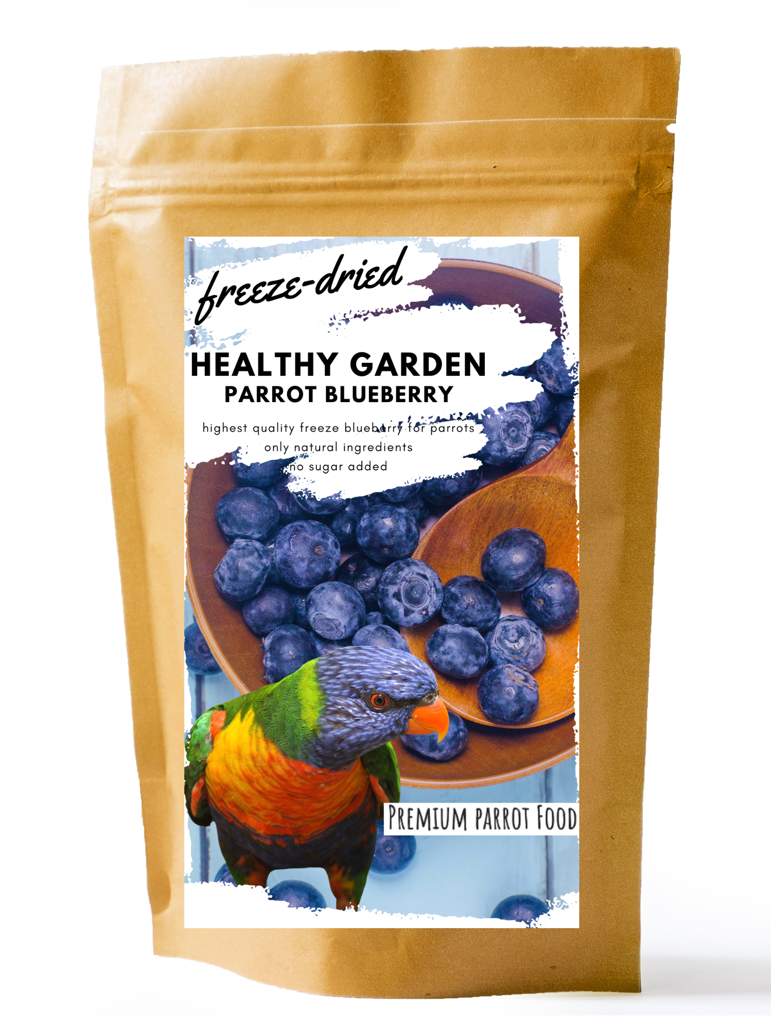 Premium Parrot Food - Healthy Garden Bluberry  - Lyofilizované kousky pro všechny papoušky 30 g od ParrotPlanet.cz