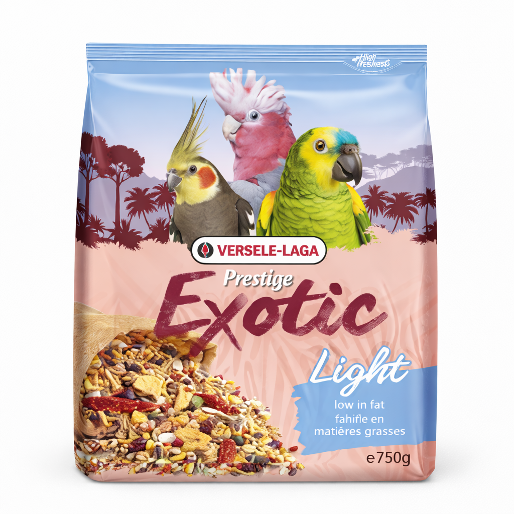 Versele Laga Exotic Light 750g - mieszanka z prażonymi ziarnami dla dużych i średnich papug od ParrotPlanet.pl