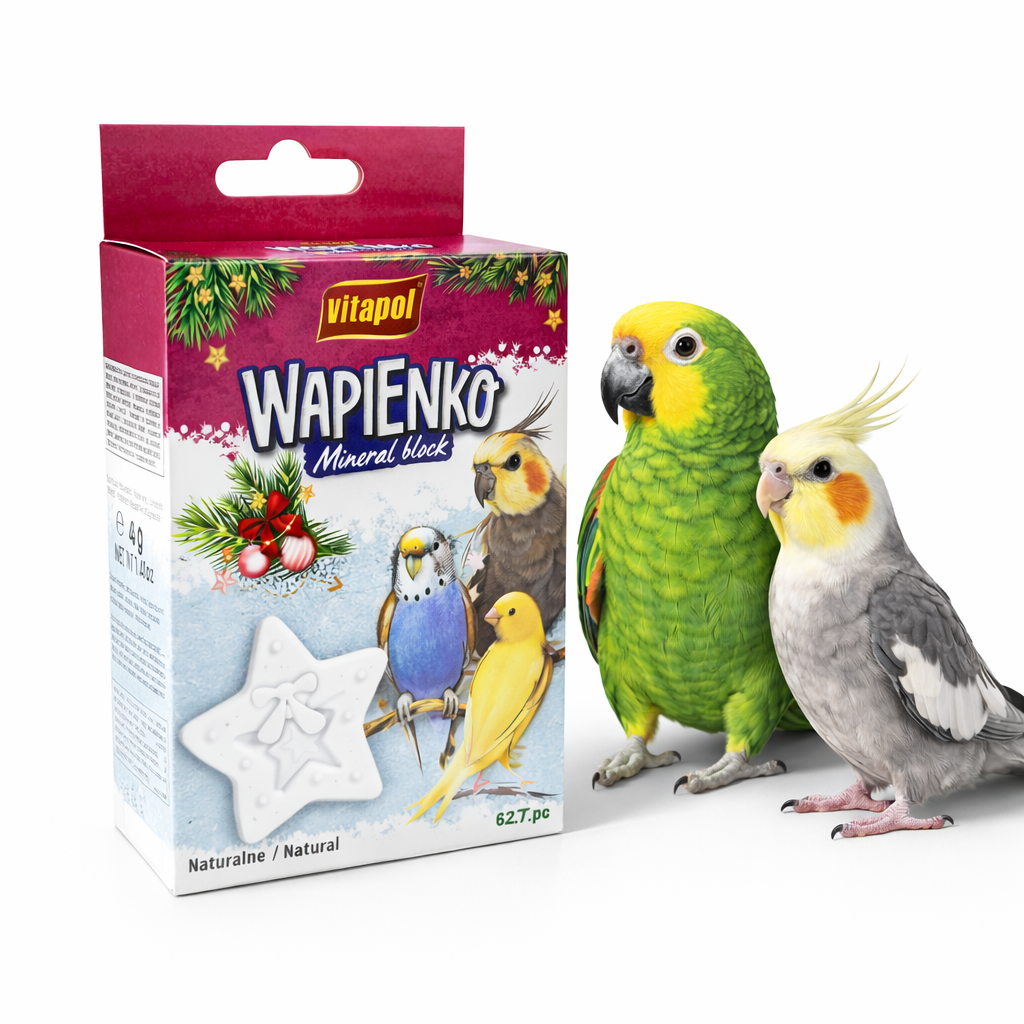Vitapol Vápenný kámen – přírodní hvězda pro papoušky 40 g od ParrotPlanet.cz