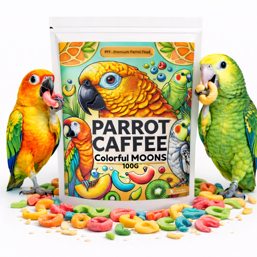 PARROT CAFFEE - Colorful MOONS - ovocné křupky pro všechny papoušky 100 g  od ParrotPlanet.cz